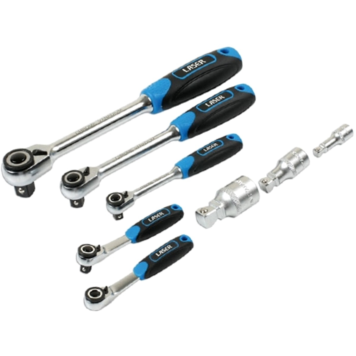 Laser 7548 Micro Head Ratchet Set 1/4", 3/8", 1/2" Drive