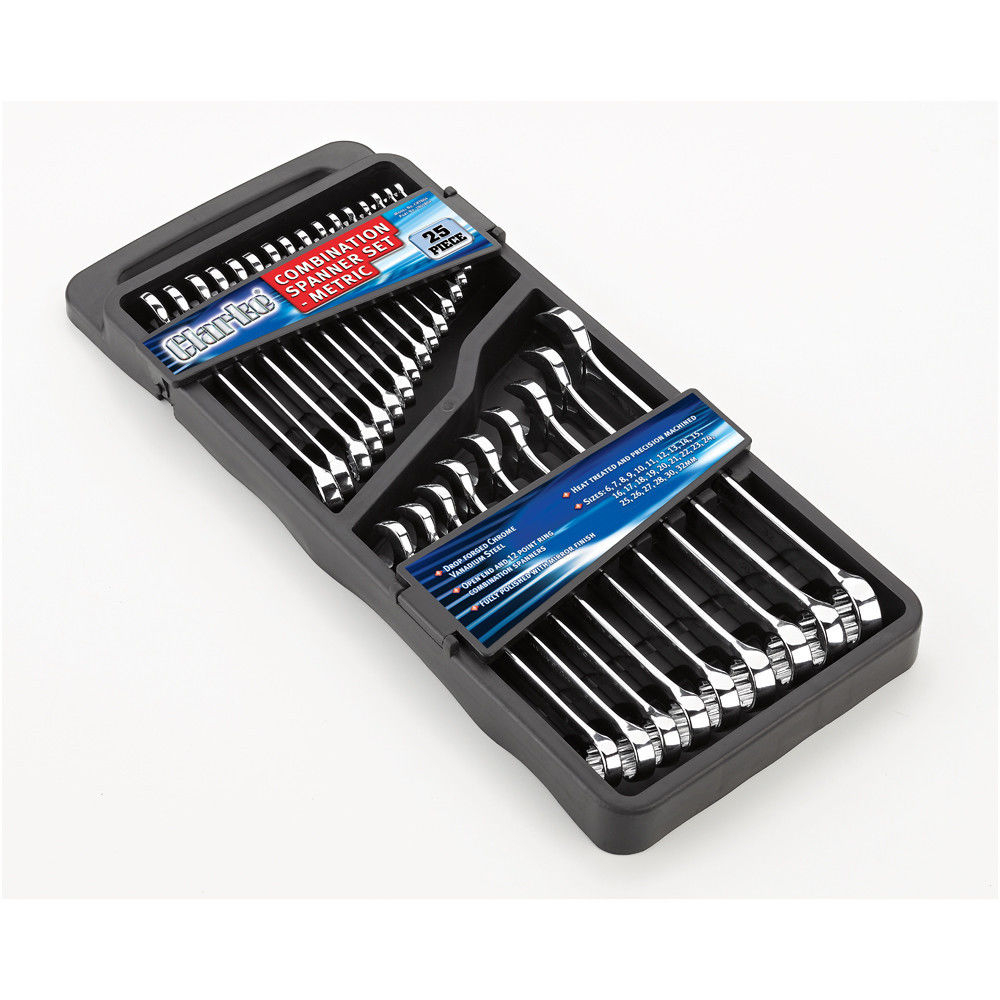 Clarke 1801804 CHT804 25 piece 6 - 32mm Combination Spanner Set