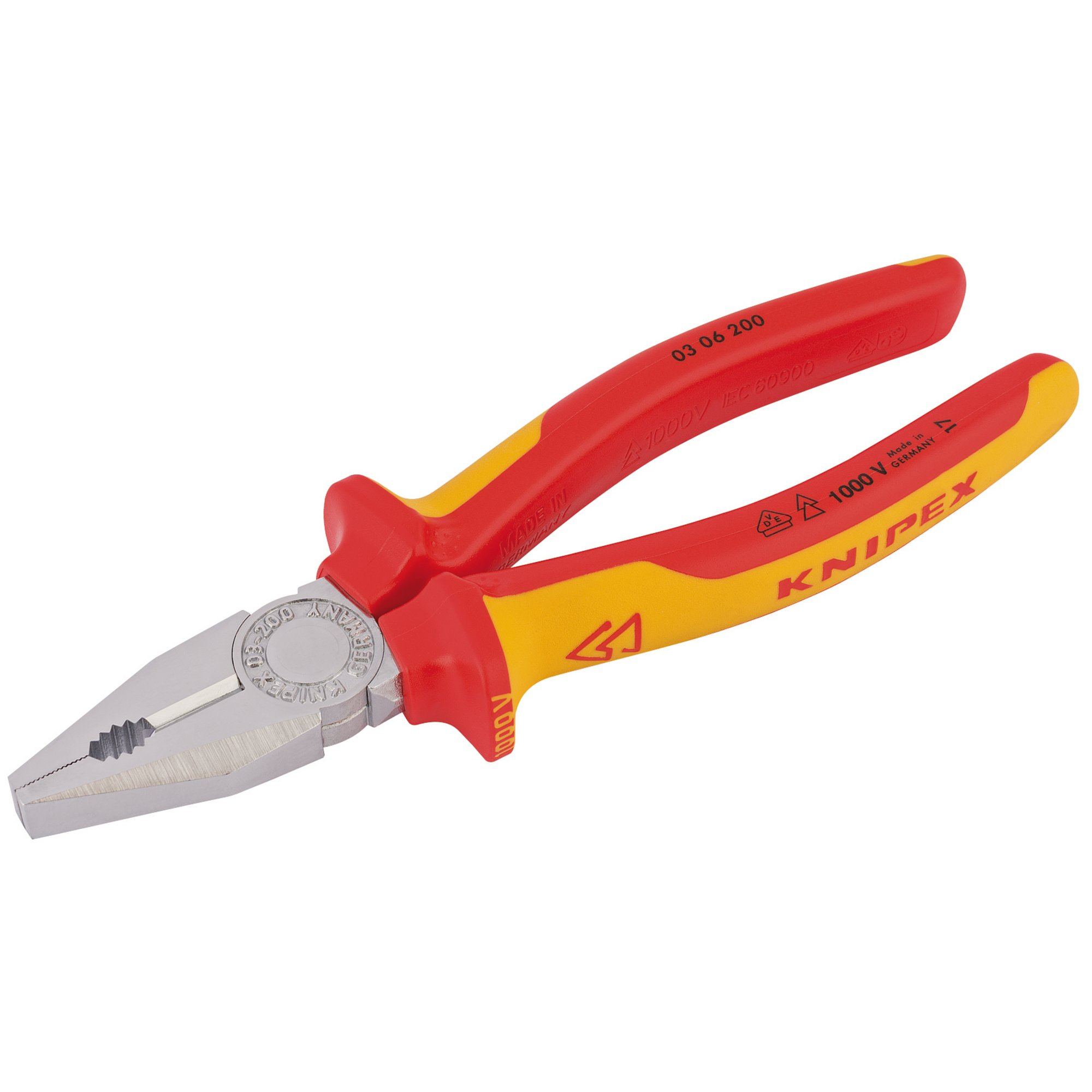 Knipex 03 06 200 SBE 200mm VDE Fully Insulated Combination Pliers 81212