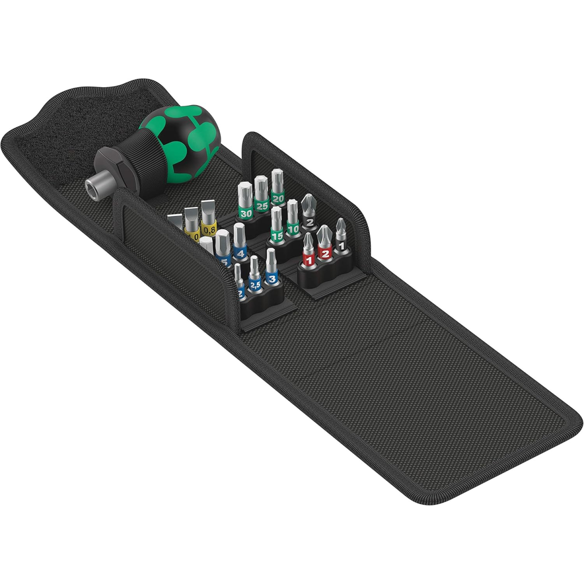 Wera 05057471001 Kraftform Kompakt Stubby 1, 19 pieces