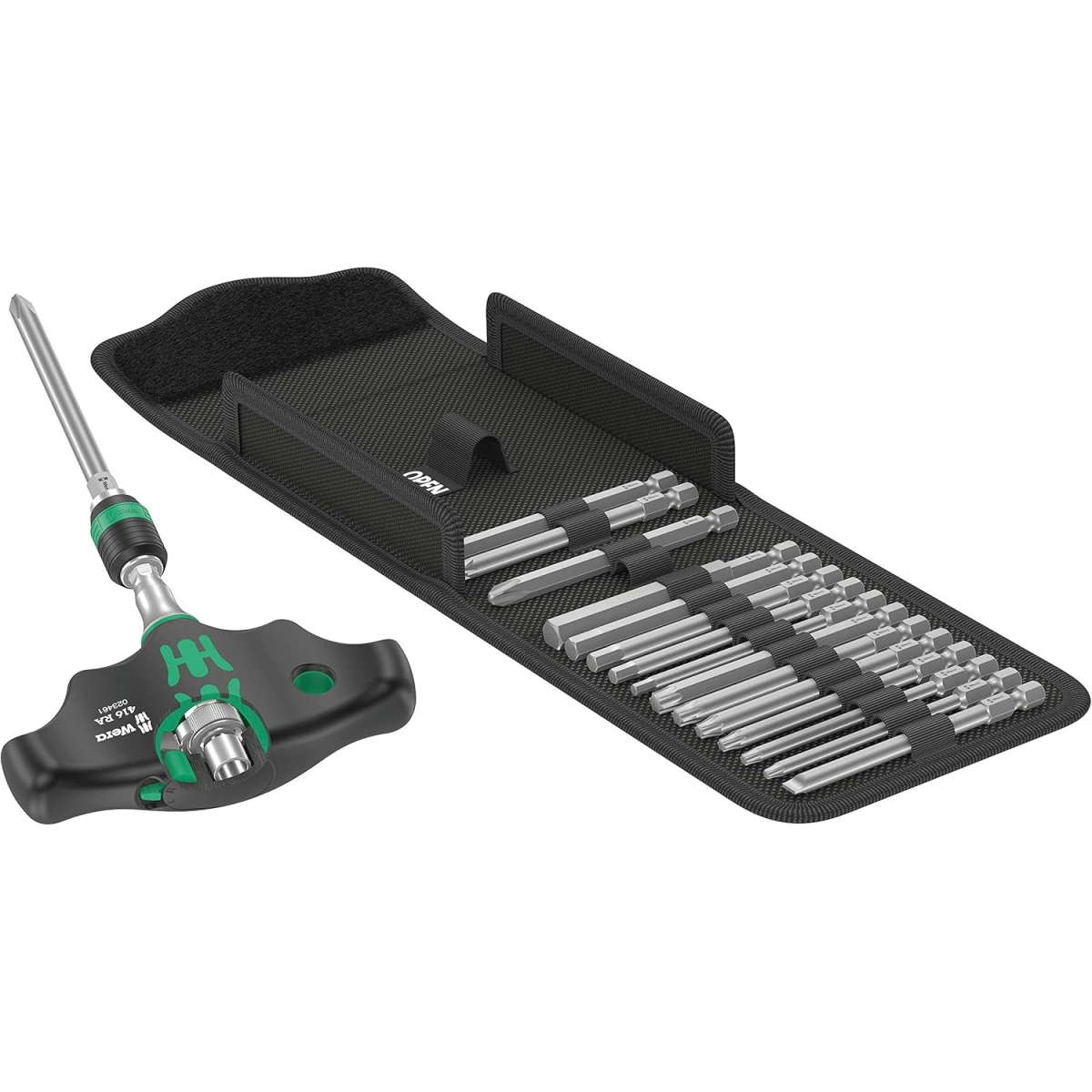 Wera 05023471001 Kraftform Kompakt 400 RA Set 1, 17 pieces