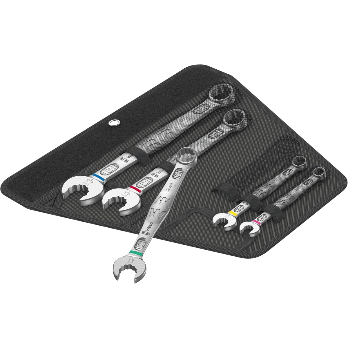 Wera 05020230001 6003 Joker 5 Set 1 Combination Wrench Set, 5 pieces