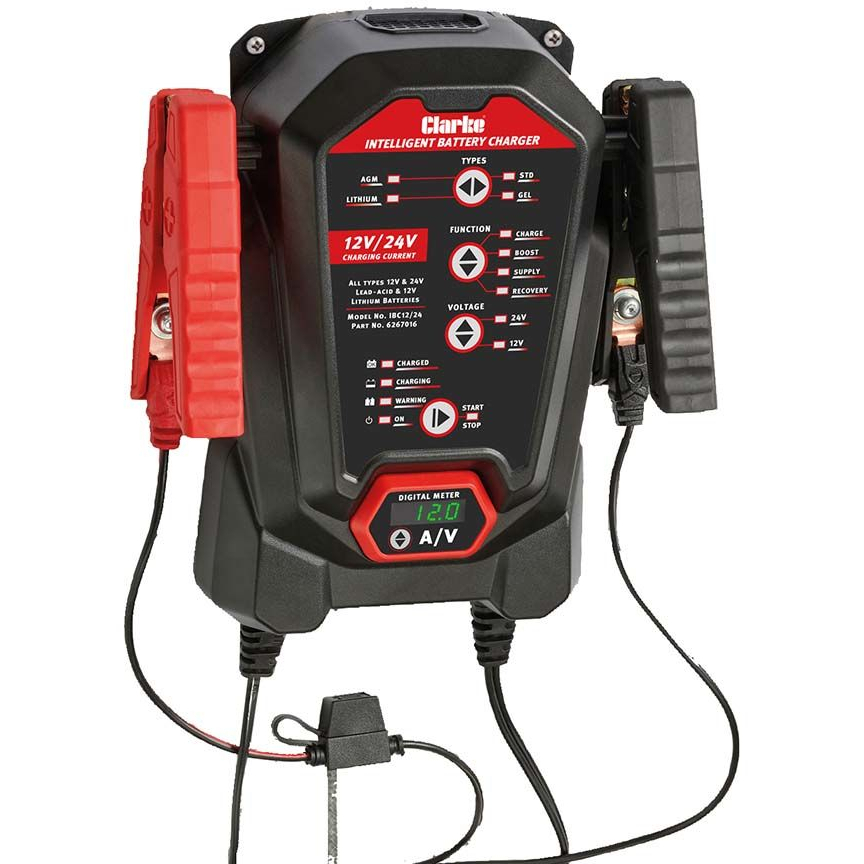 Clarke 6267016 IBC12/24 Intelligent Battery Charger