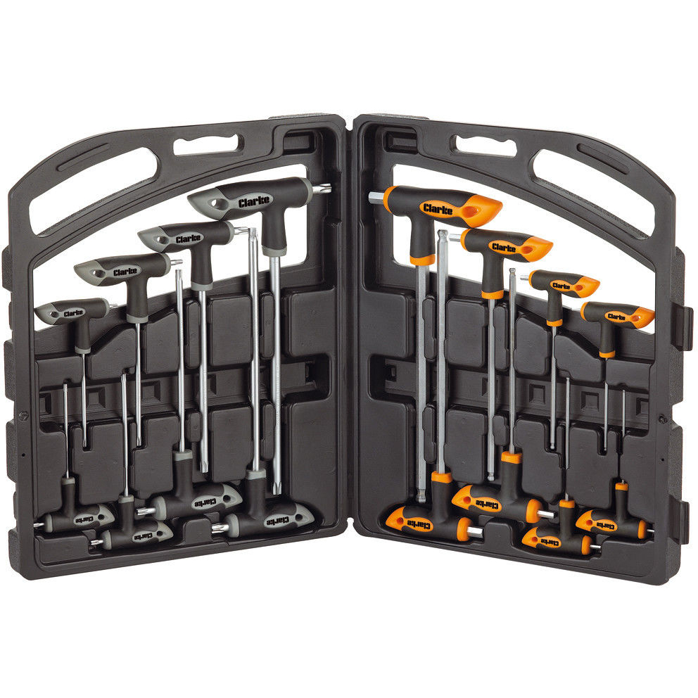 Clarke 1700539 PRO139 16 Piece Metric Hex & Torx Key Set