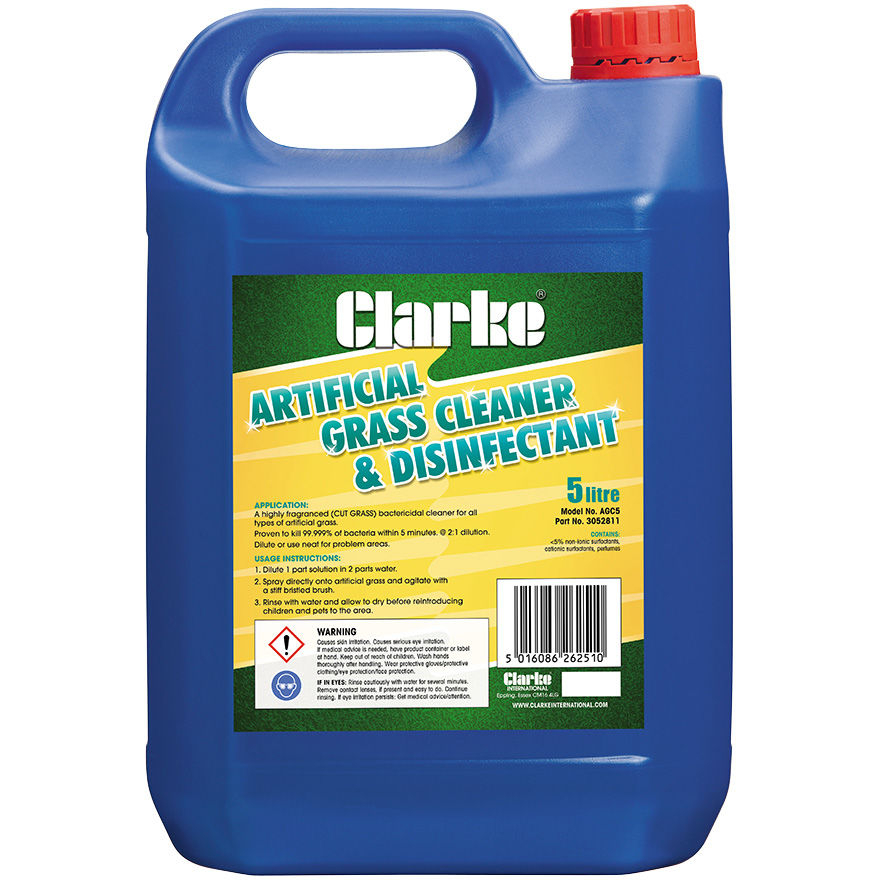 Clarke 3052811 AGC5 Artificial Grass Cleaner & Disinfectant 5L