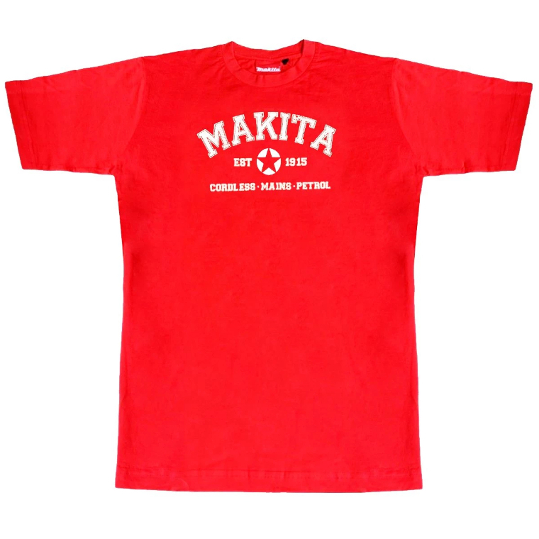 Makita 98P600RD-XL Red T Shirt with Makita 1915 Logo XL