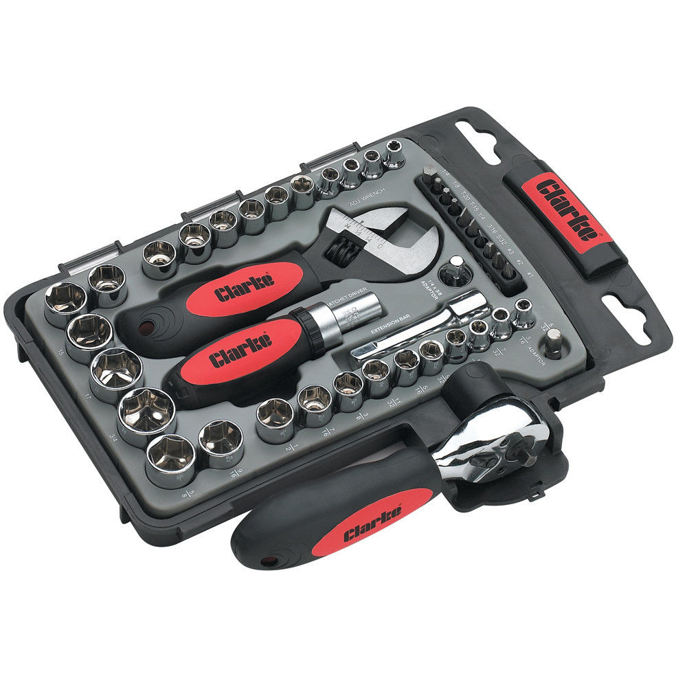 Clarke 1801533 CHT533 45 Piece 'Stubby' Wrench Set