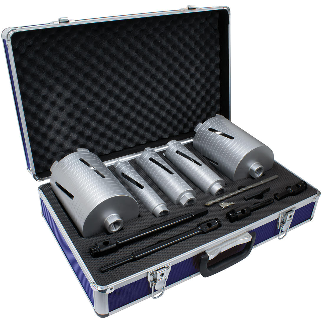 Mexco A10DCDKIT57 11 Piece Dry Diamond Core Drill Kit Slotted X90 Grade