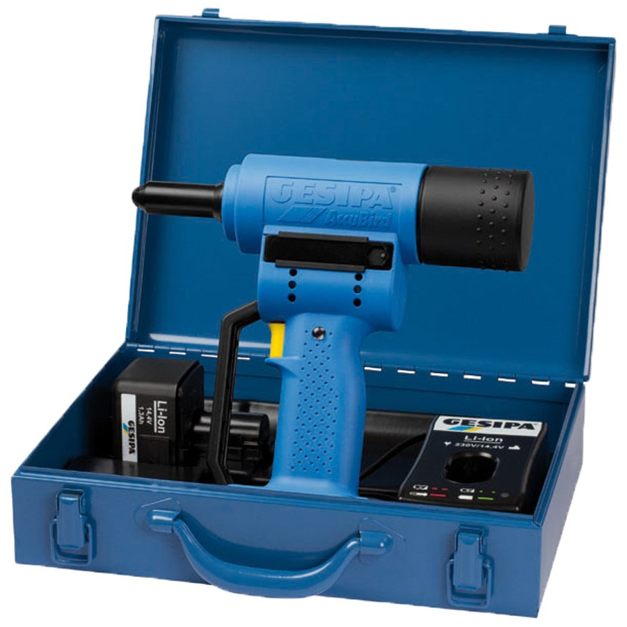 Gesipa Accubird (2) Cordless Riveter with 2 Lithium Ion Batteries