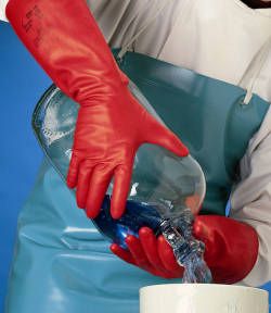 Ansell-Edmont 37-900 Ansell Premium Solvex Gauntlet Red (Pack of 12)