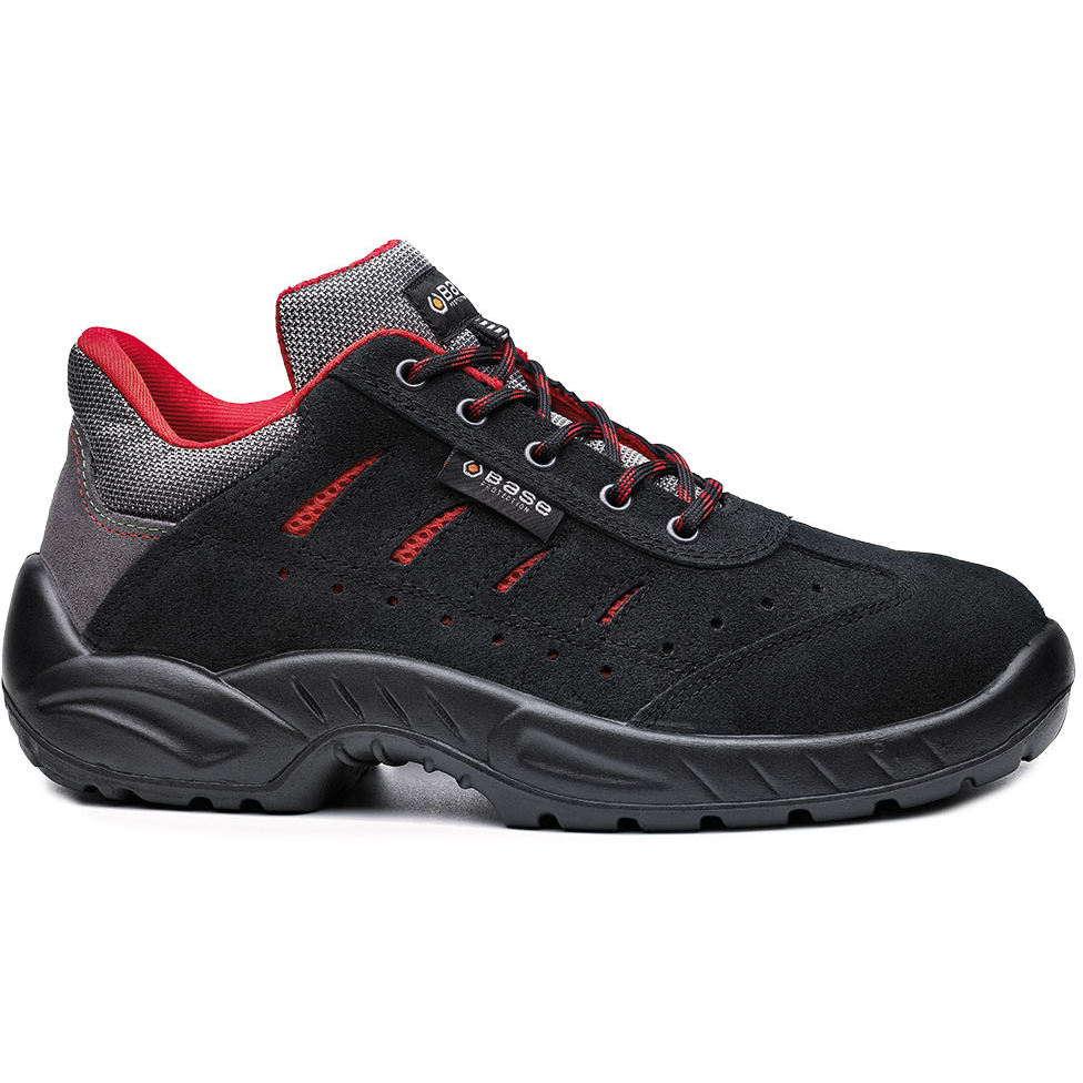Portwest Base B0168 Toledo Smart Shoe - Black/Red