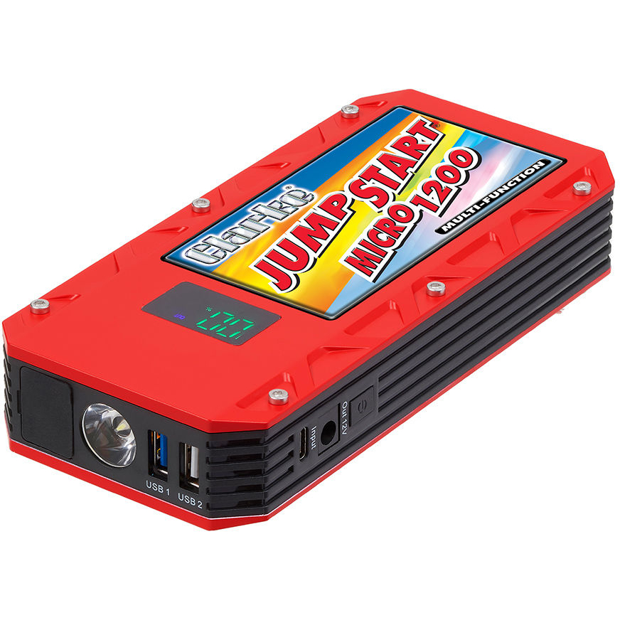 Clarke 6239030 JSM1200 1200A Jumpstart - Multi-Purpose with Lithium Polymer Battery