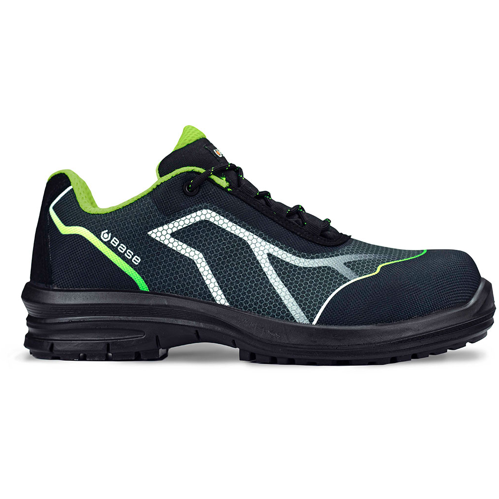 Portwest Base B0978  OREN S3 Smart Evo Shoe - Black/Green