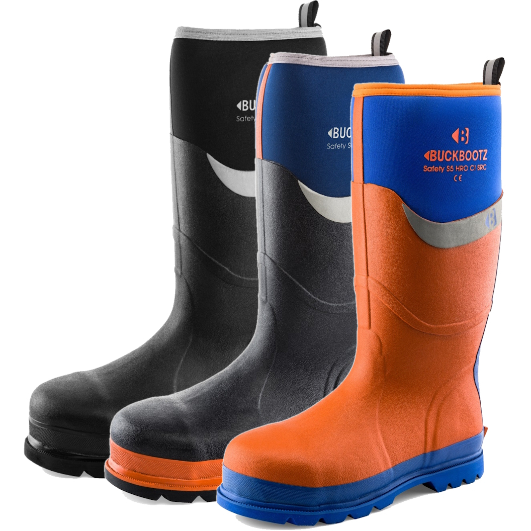 Buckbootz Buckler BBZ6000 Safety Wellington Boot (HRO CI SRC S5) Buck Boots