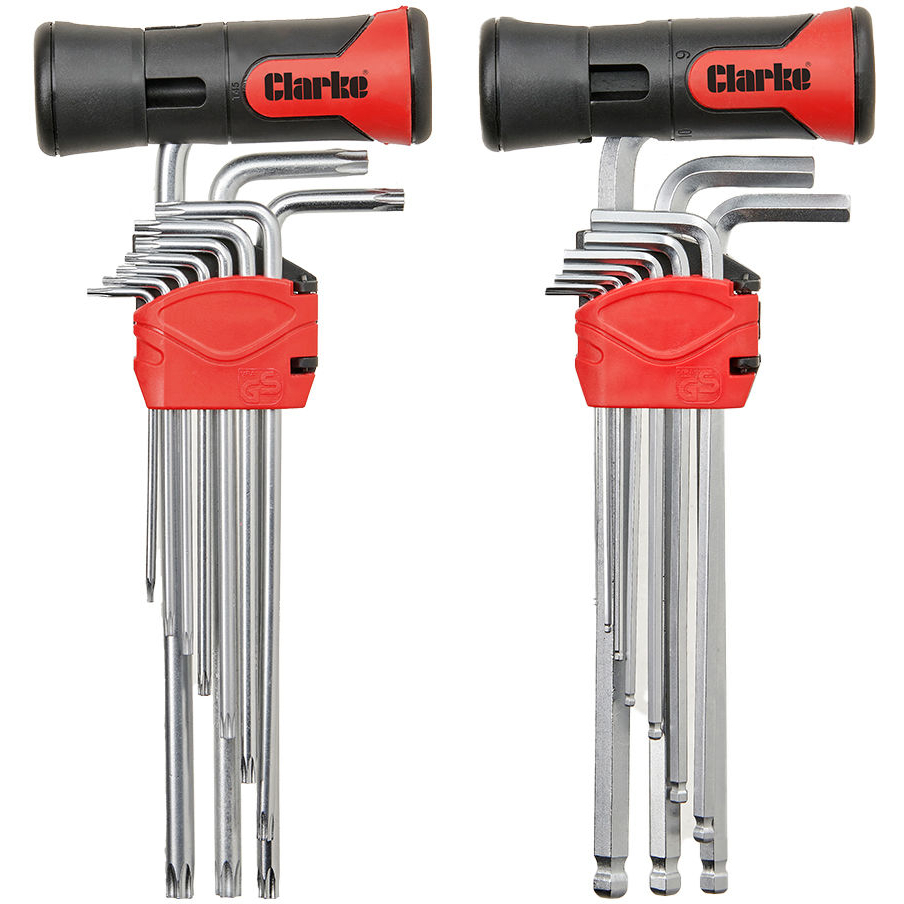 Clarke 1801941 CHT941 22 piece Hex and Torx Key Set