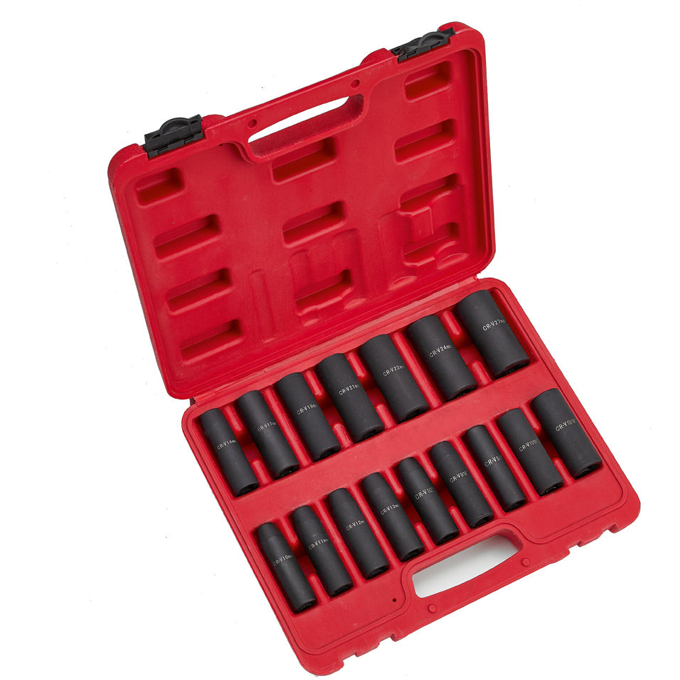 Clarke 1800311 CIS12/17B 16 Piece Deep Impact Socket Set