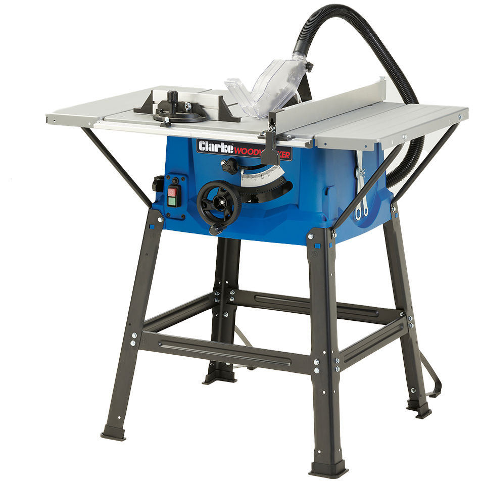 Clarke 6500749 CTS18 250mm Table Saw with Stand & Extendable Work Table 1800W (230V)