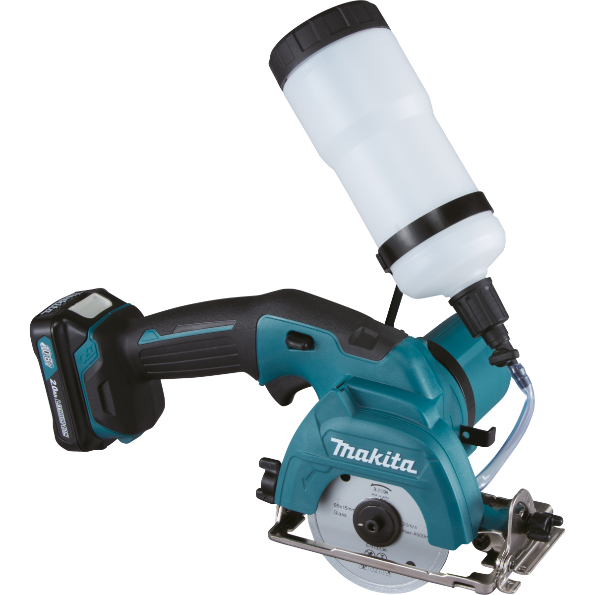 Makita CC301DWAE 12V 12Vmax CXT Tile / Glass Cutter 85mm with 2x 2.0Ah Batteries and Charger