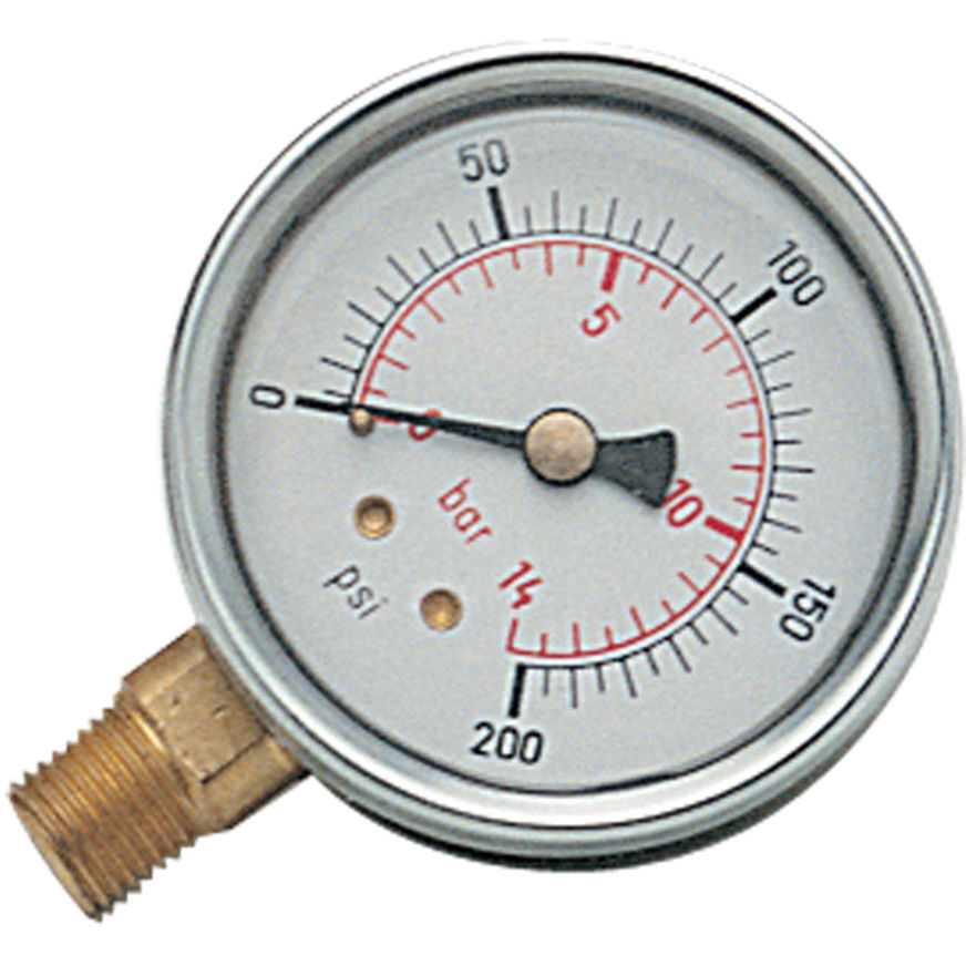 Clarke 2000171 BSP Bottom Connection Pressure Gauge