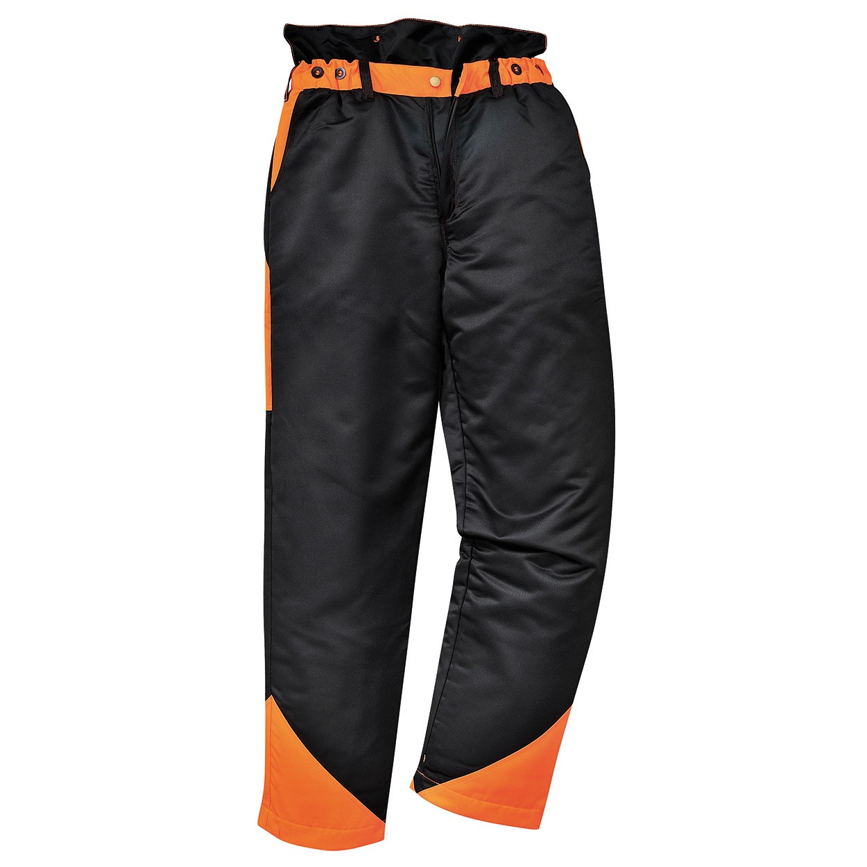 Portwest CH11 Oak Chainsaw Trousers Black/Orange