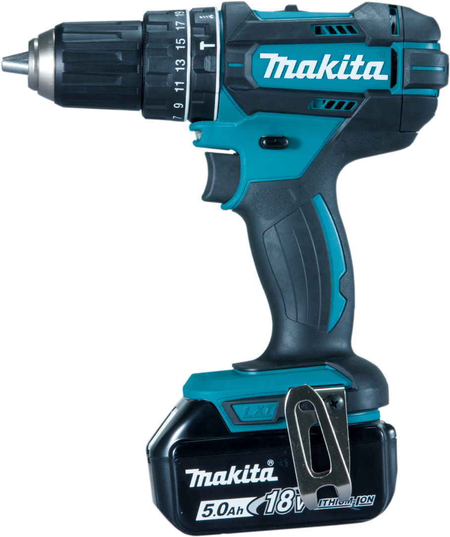 Makita DHP482RTJ 18V LXT Combi Drill with 2x 5.0Ah Batteries