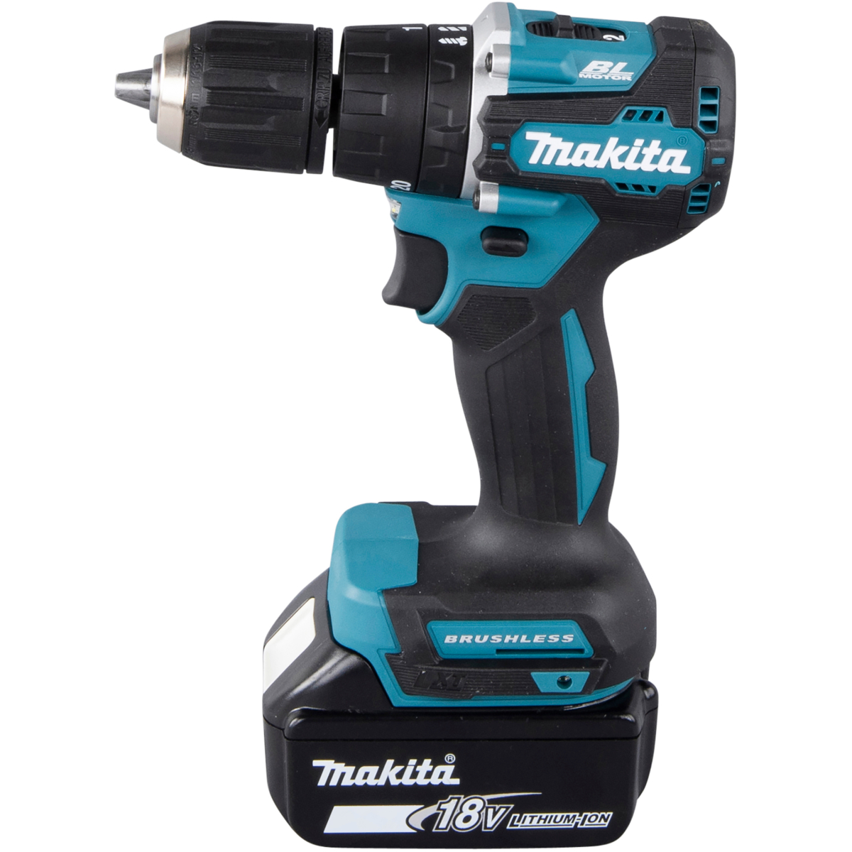 Makita DHP487SF 18V LXT Brushless Combi Drill with 1x 3.0Ah Battery and Charger 