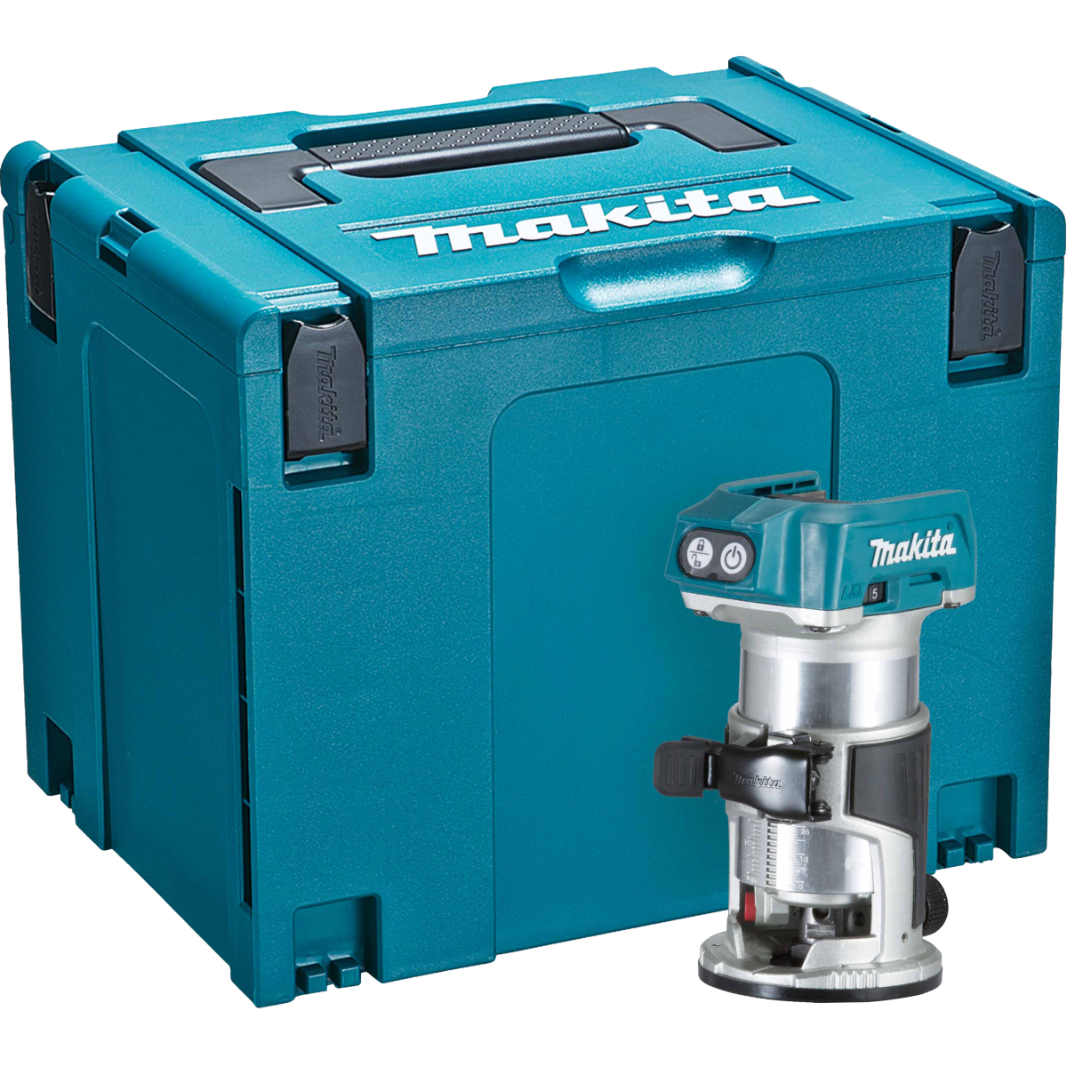 Makita DRT50ZJ Body Only 18V LXT Brushless Router/Trimmer in Makpac Case