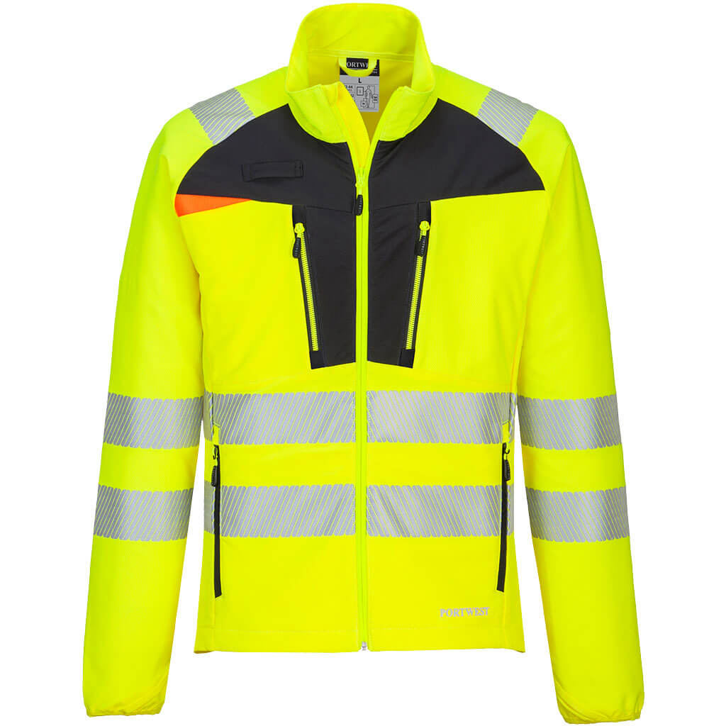 Portwest DX481 DX4 Hi-Vis Zip Base Layer