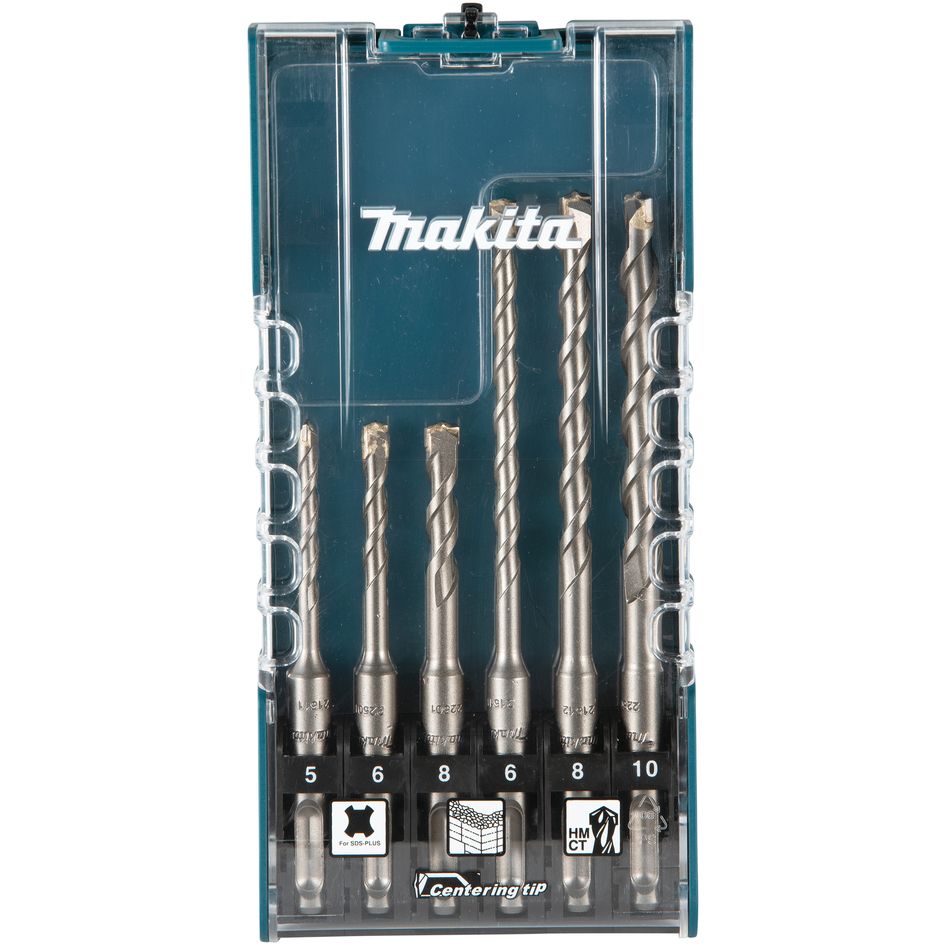 Makita E-15730 SDS+ Hammer Drill Bit Set 6pce