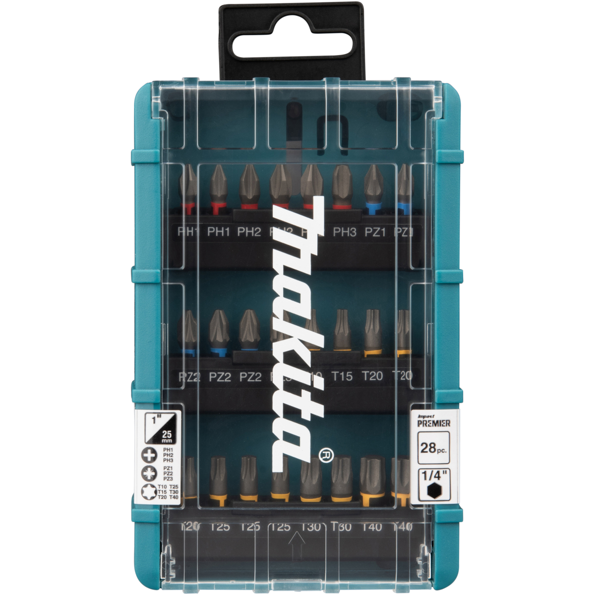 Makita E-25068 28 Piece Impact Premier Torsion Screwdriver Bit Set
