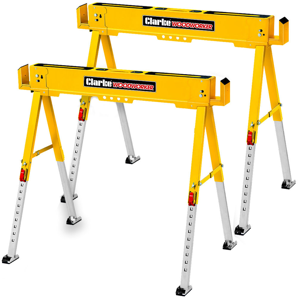 Clarke 3403003 C600SH 600kg WOODWORKER Saw Horse - PAIR
