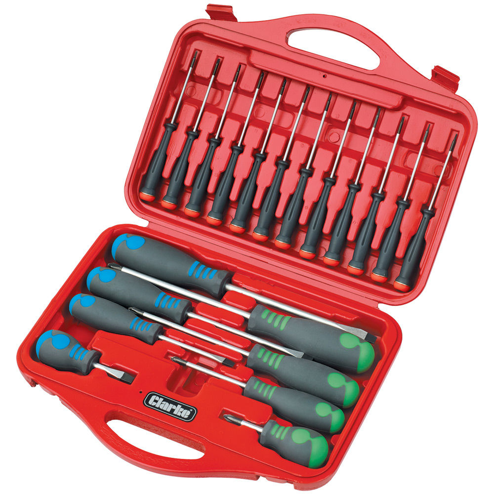 Clarke  1801647 CHT647 20 Piece Screwdriver Set