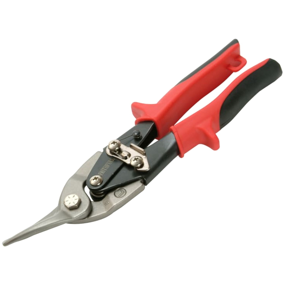 Faithfull FAIAS10R Red Compound Aviation Snips Left Cut 250mm (10in)