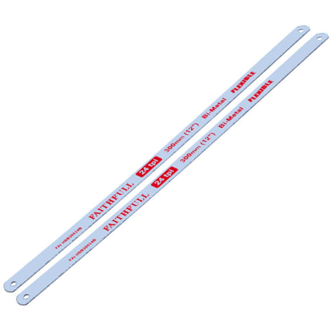 Faithfull FAIHSB30024 300mm (12") x 24 TPI Hacksaw Blades Twinpack