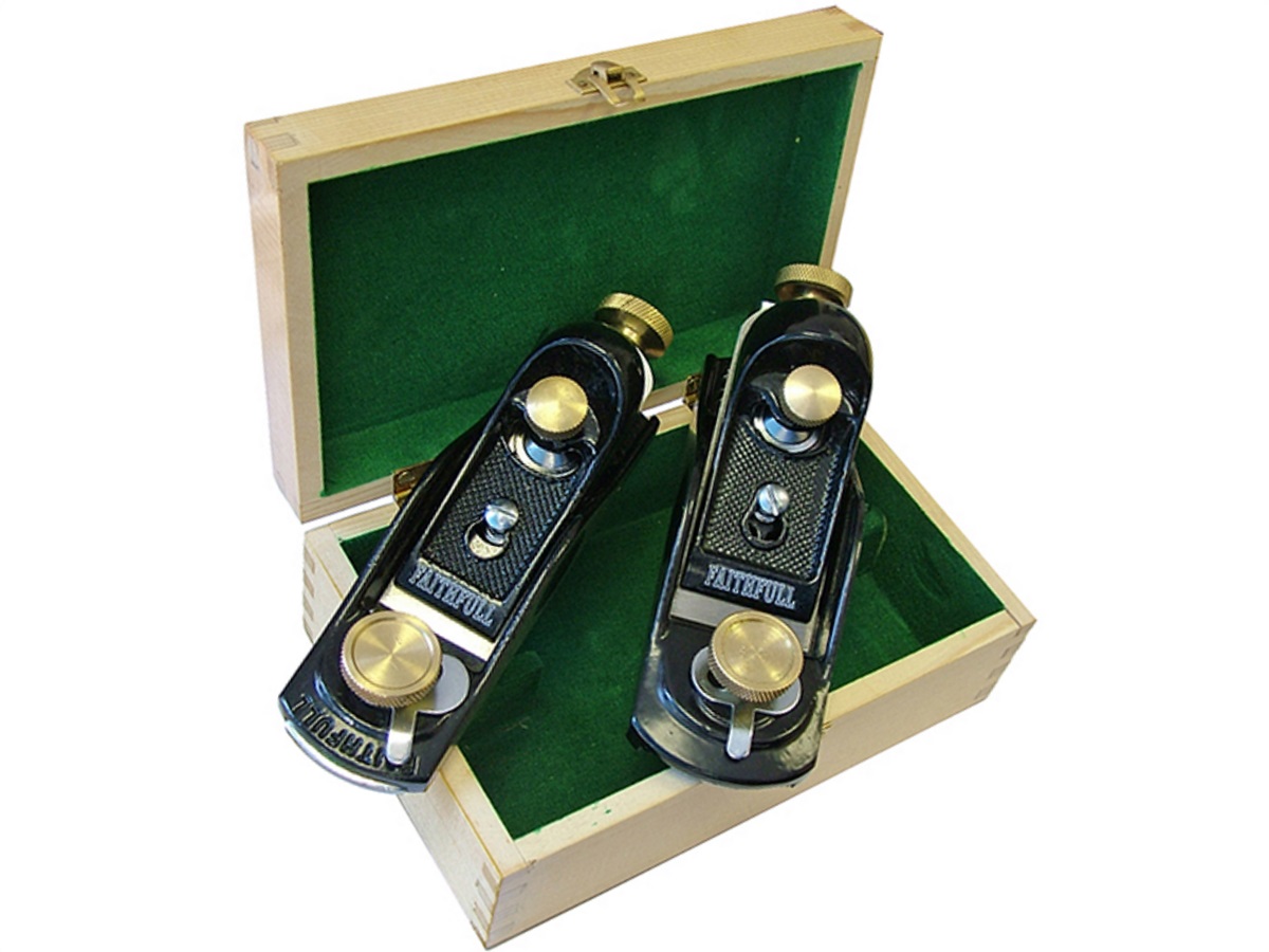 Faithfull FAIPLANEBPS Block Planes in Wooden Box