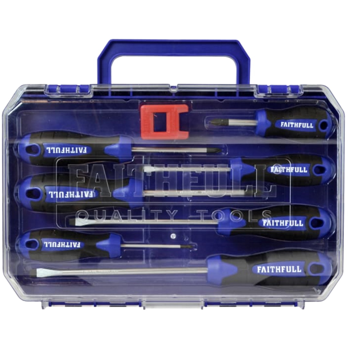 Faithfull FAISDSET8PRO Screwdriver Set 8 Piece Soft Grip SL/PH/PZ