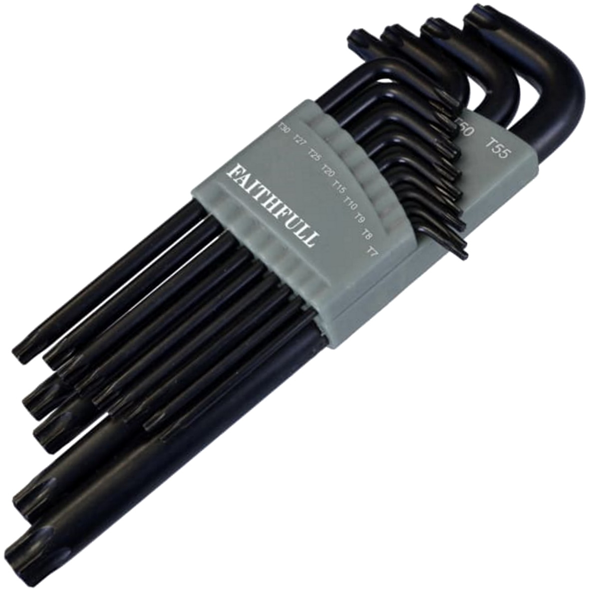 Faithfull FAITKS13L Star Long Arm Key Set of 13 (TX7-TX55)