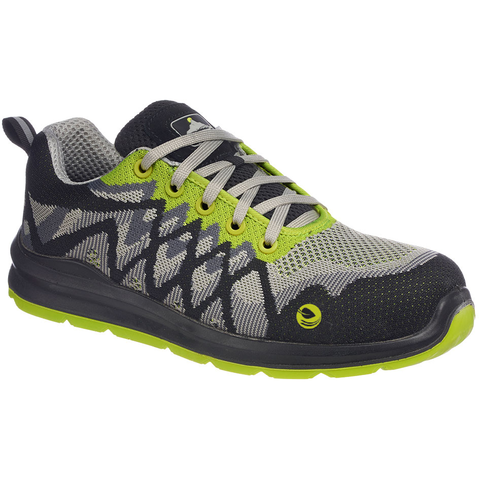 Portwest FC08 Compositelite Eco Safety Trainer S1P - Black/Yellow - UK SIZE 10.5