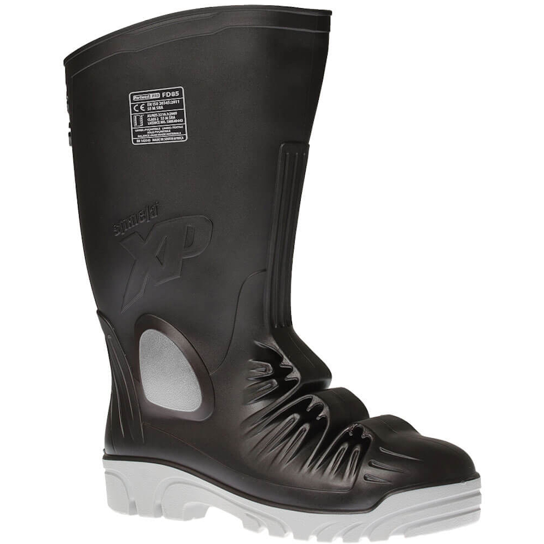 Portwest FD85 Mettamax Black Safety Wellington Boots S5-M
