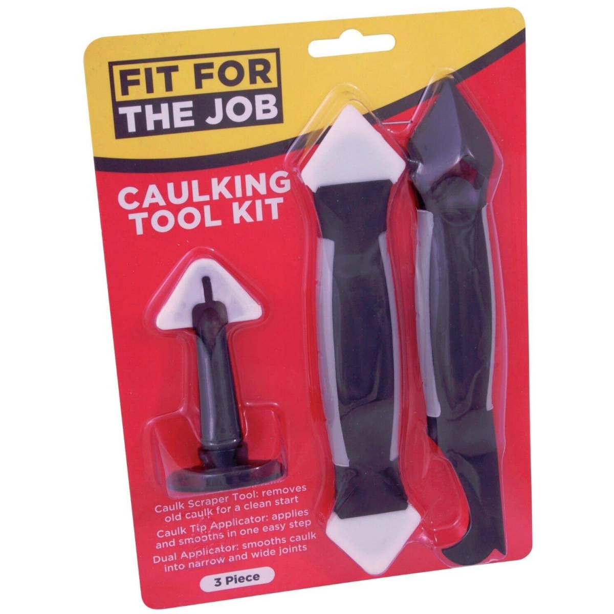 Fit For The Job FLDT003 3-Piece 2" Caulking Tool Kit 