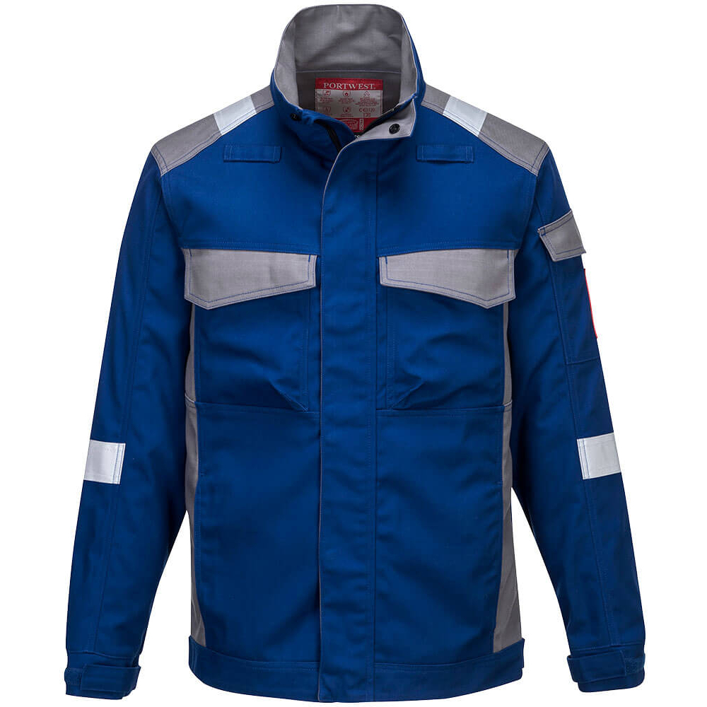 Portwest FR08 Flame Resistant Bizflame Ultra Two Tone Jacket-Portwest Chest 3XL (54"-55") - Royal Blue (RO)