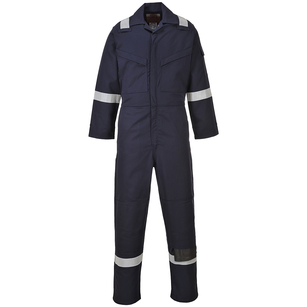 Portwest FR50 Flame Retardant Anti-Static Coverall FR 50 - Portwest Chest 5XL (60"-64") - Navy Blue (NB)