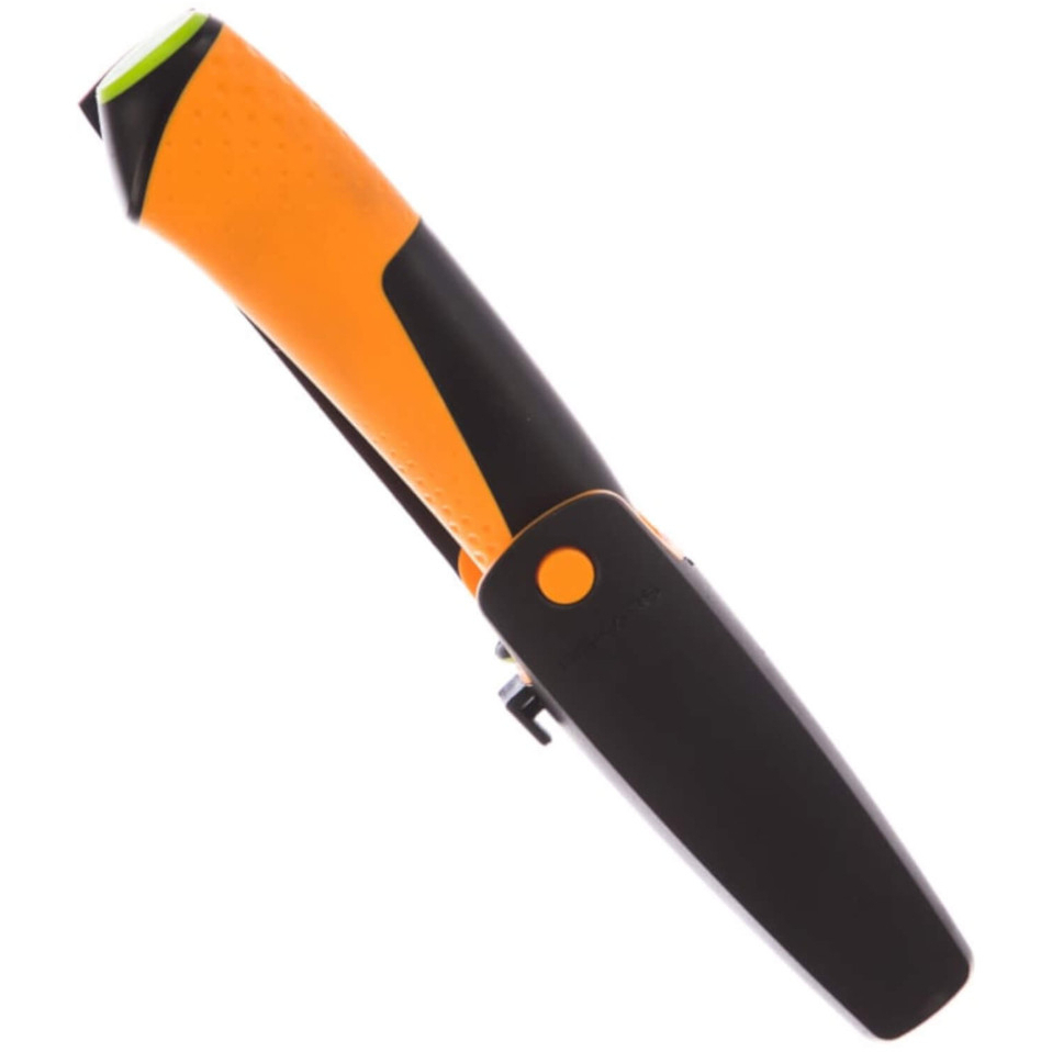 Fiskars 1023619 Heavy-Duty Knife with Sharpener