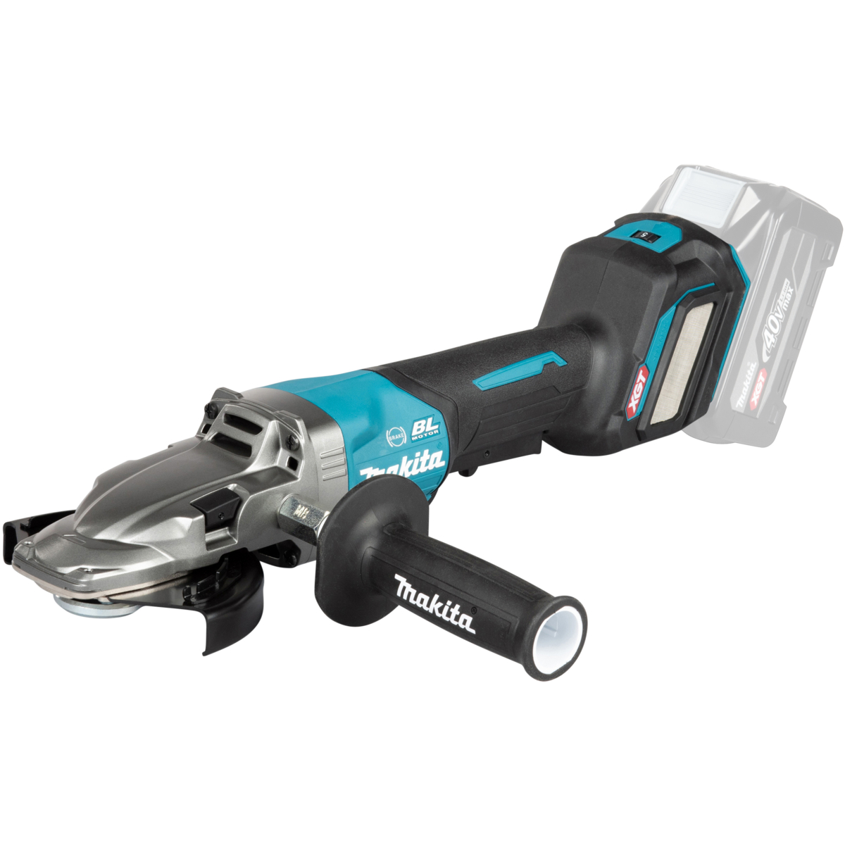 Makita GA056GZ01 Body Only 40V XGT Flat Head 125mm (5") Angle Grinder with Paddle Switch in Makpac Case
