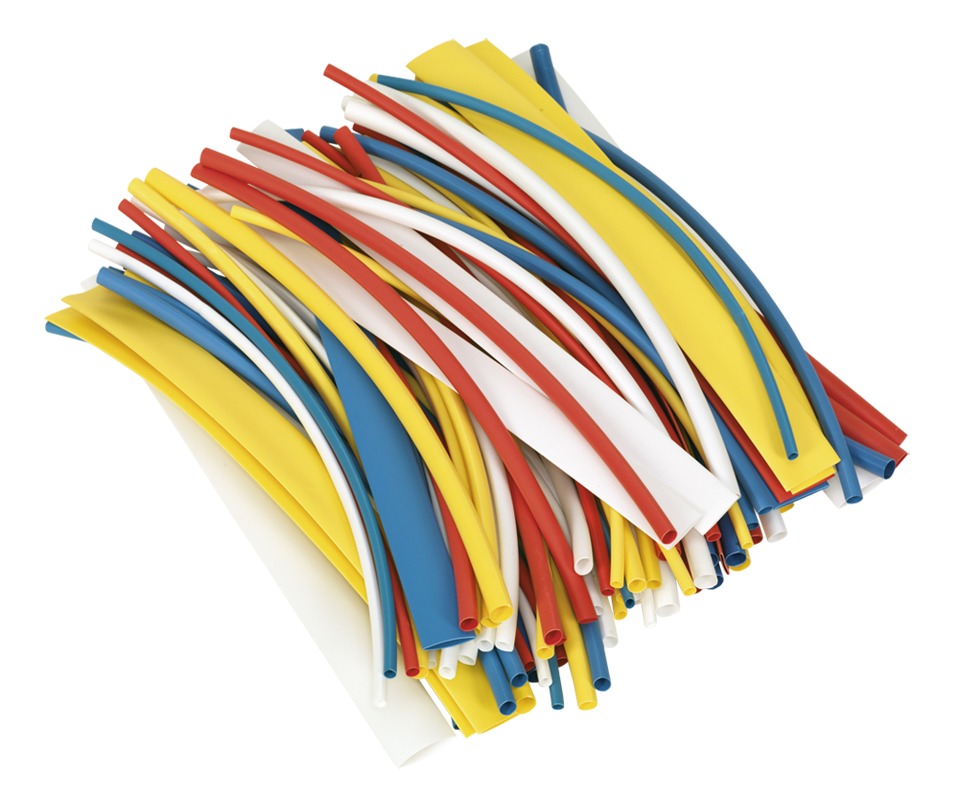 Sealey HST200MC Heat Shrink Tubing Mixed Colours 200mm Pack of 100