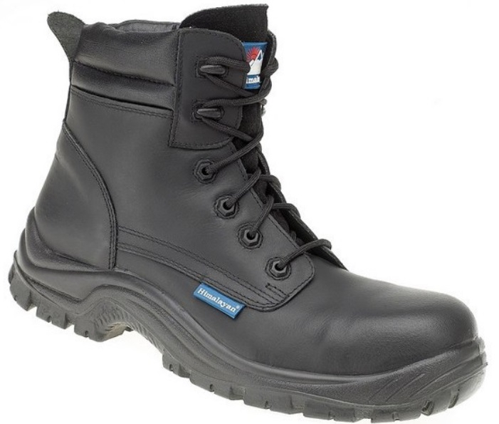 Himalayan HyGrip UK5 Himalayan Black Leather HyGrip Safety Boot Metal Free S3 SRC