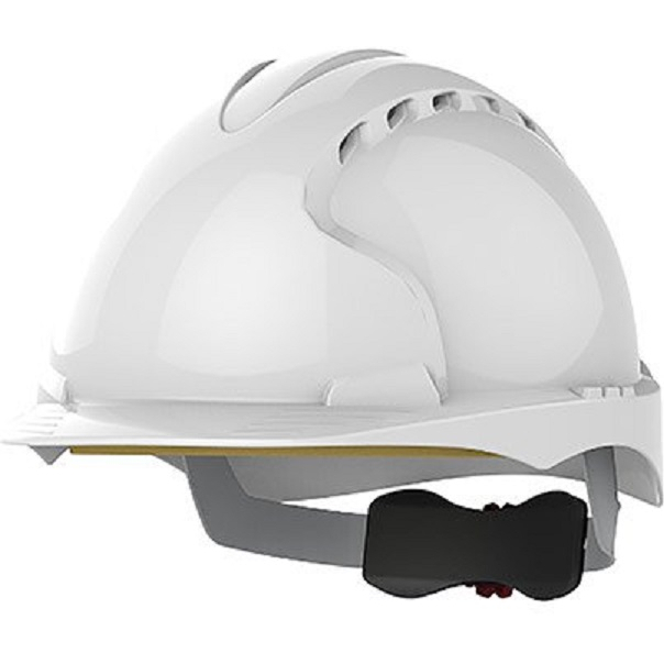 JSP EVO3 White Vented Slip-Ratchet Safety Helmet