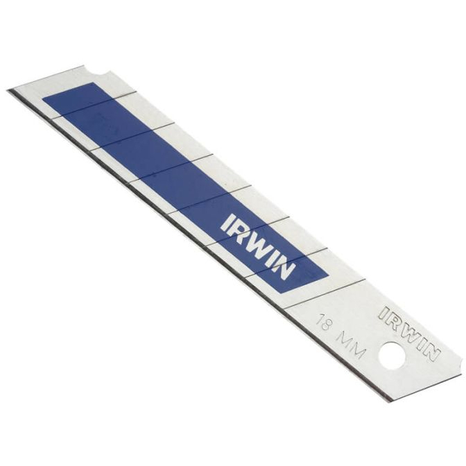IRWIN 10507102 Bi-Metal Blue Snap-Off Blades 18mm (Pack 5)