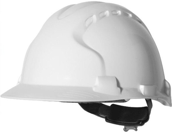 JSP EVO8 WRH High Impact Safety Helmet Unvented Hard Hat - White (Carton of 8)
