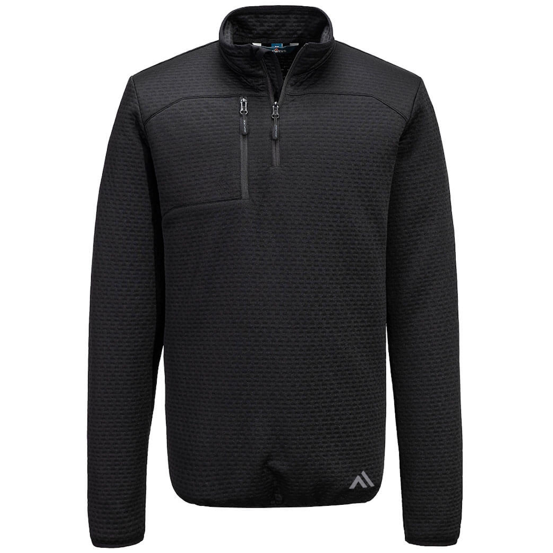 Portwest KX376 KX3 Black Sport Textured ¼ Zip Sweatshirt